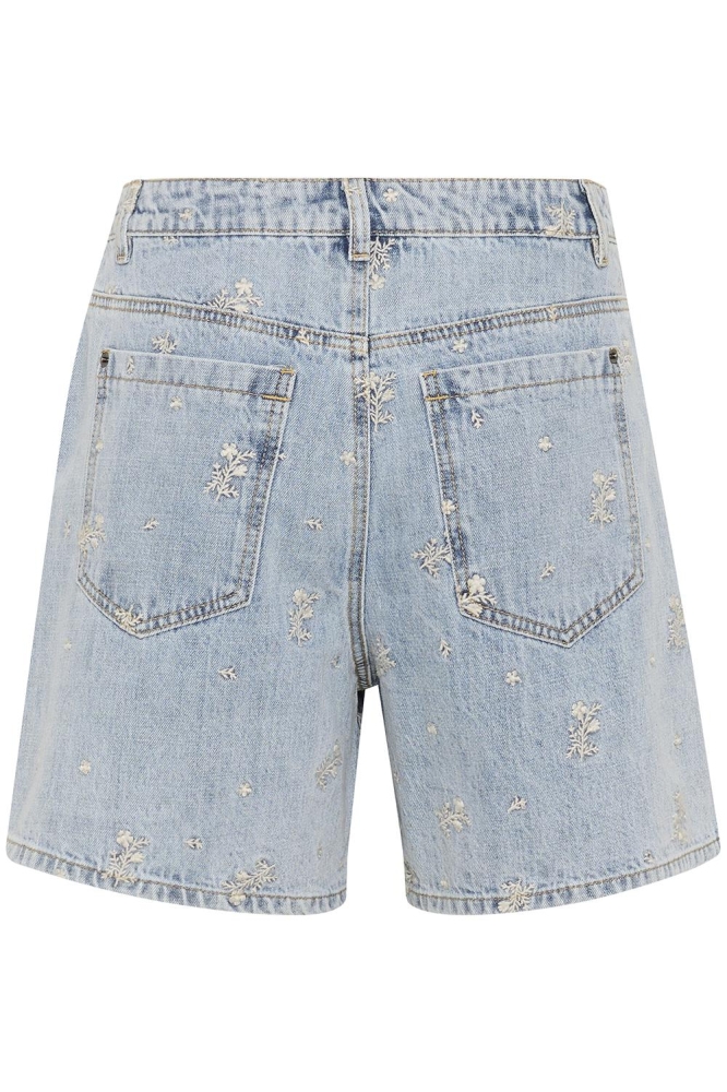 KABABETH HW DENIM SHORTS 10507494 107606 BLUE DENIM/FEATHER FLOWER